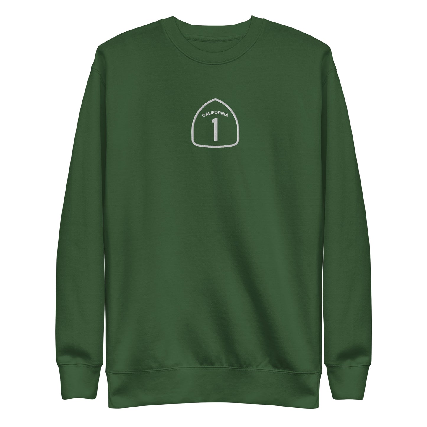 Embroidered Crewneck - H1ghway Green