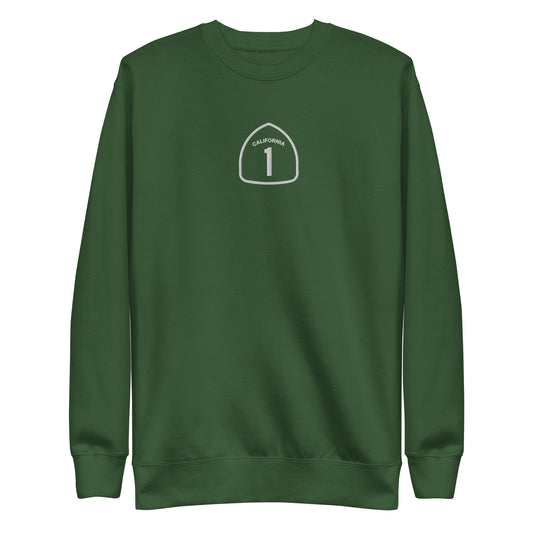 Embroidered Crewneck - H1ghway Green