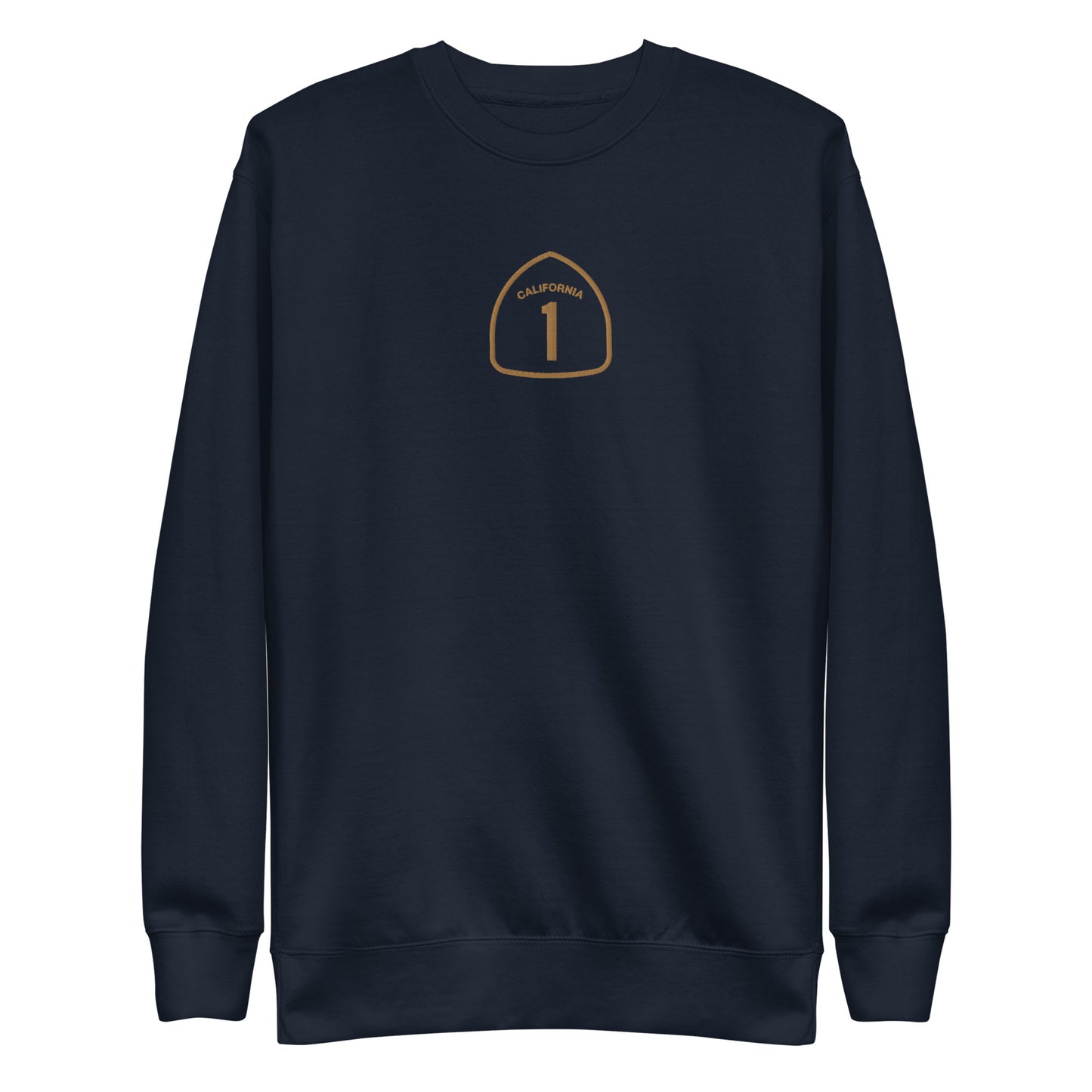 Embroidered Crewneck - Deep Sea